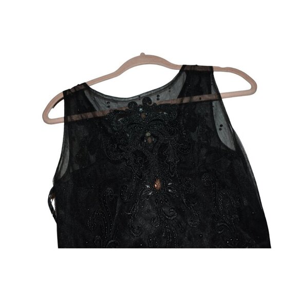 Stunning NWT Ed Young Dress medium Extra Beads - Picture 5 of 13